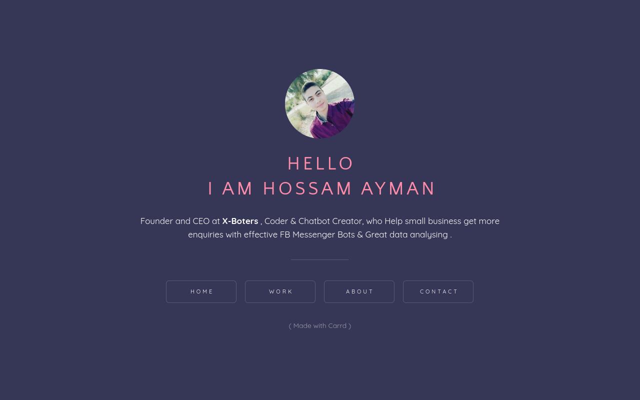Carrd profile picture for @hossam